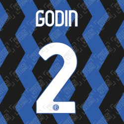 Godin 2 (Official Inter Milan 2020/21 Home Club Name and Numbering)